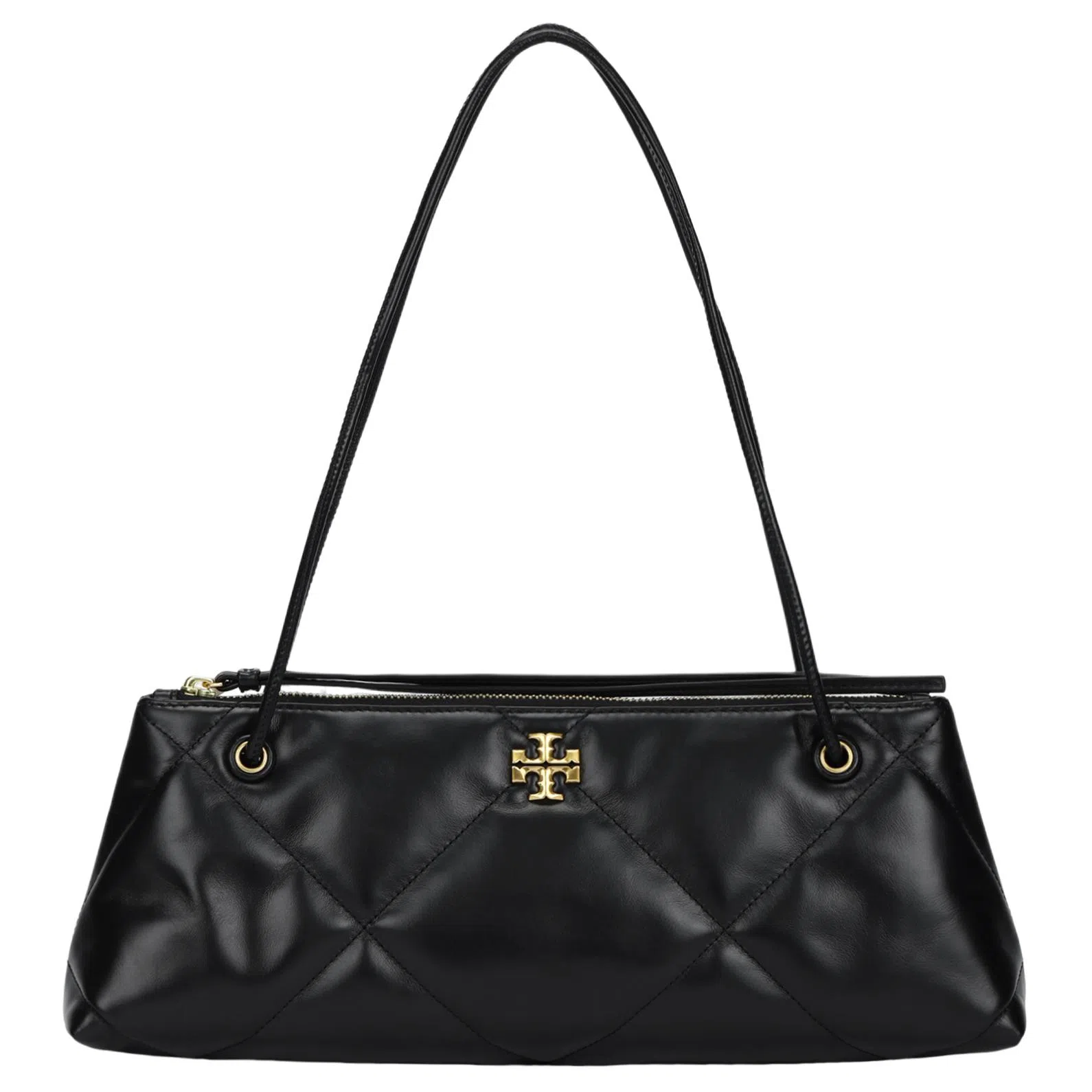 Tory Burch Kira Quilted Leather Shoulder Bag Black