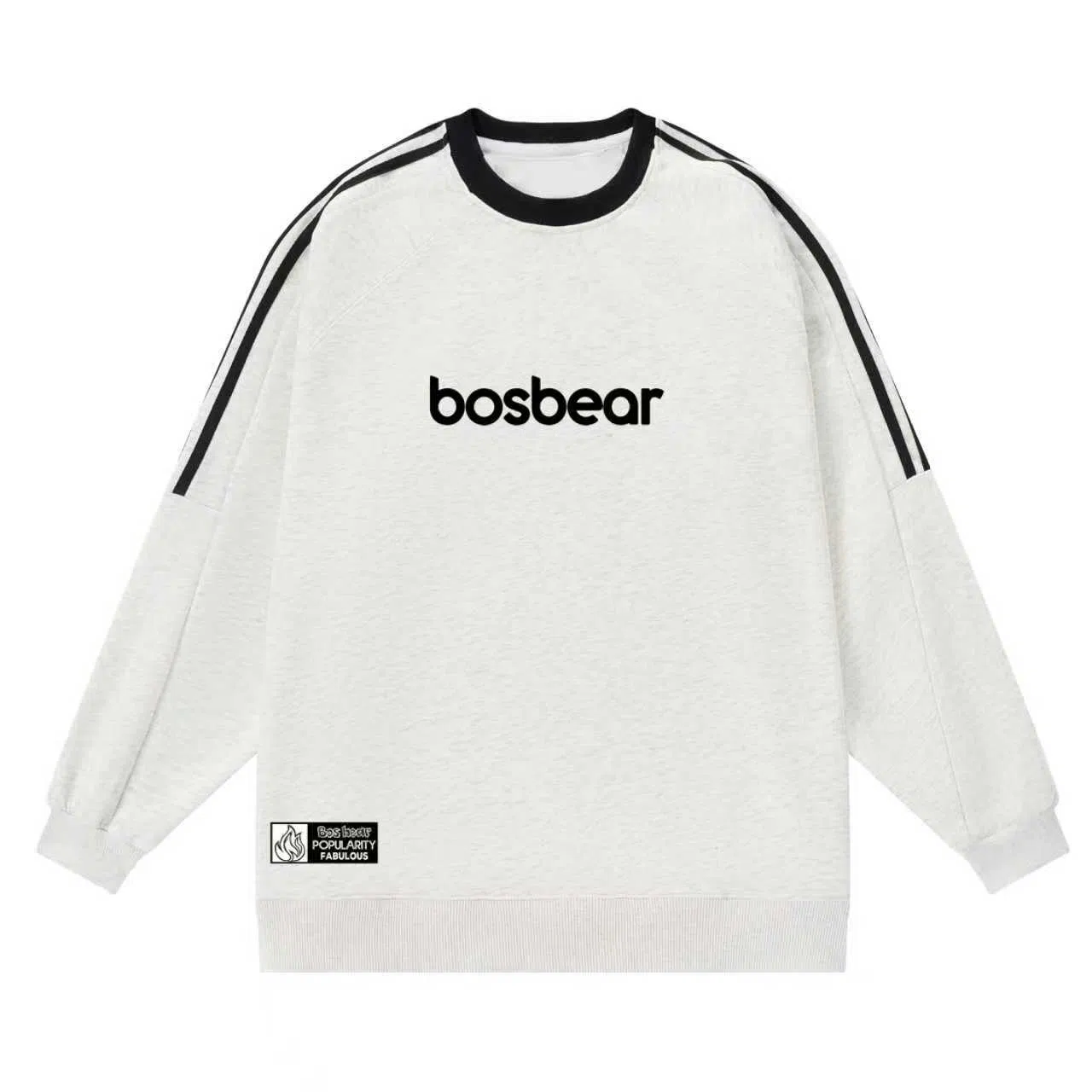 BOS BEAR Classic Striped Raglan Sweatshirt