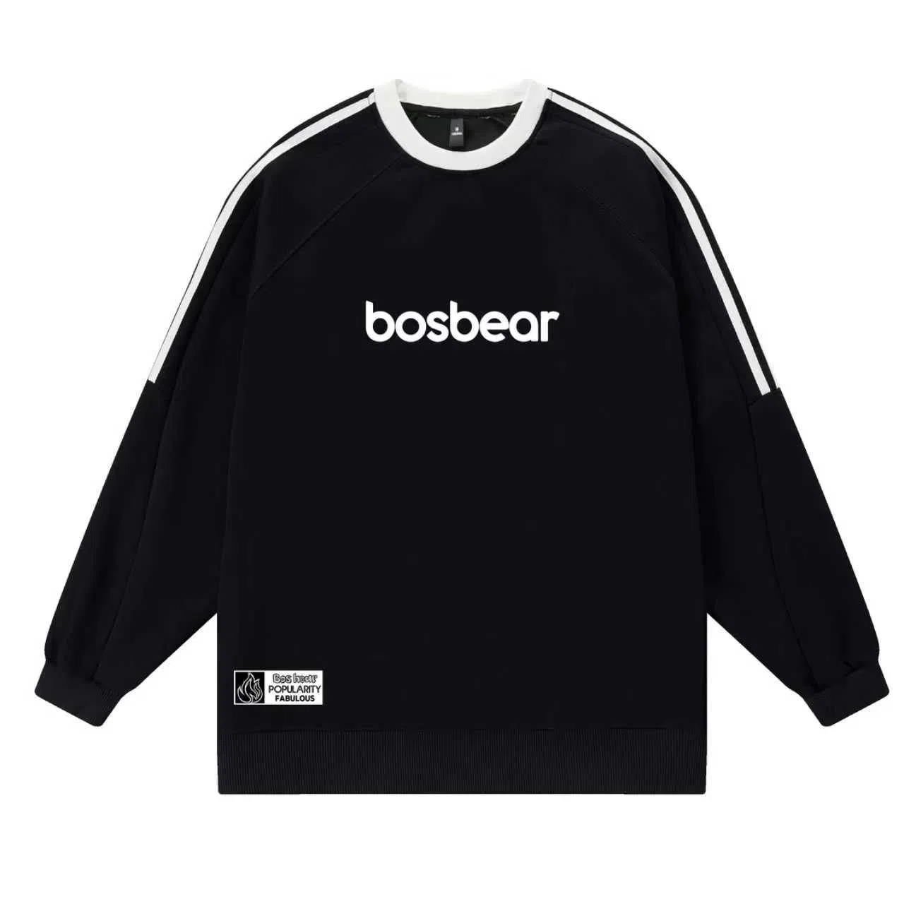 BOS BEAR Classic Striped Raglan Sweatshirt