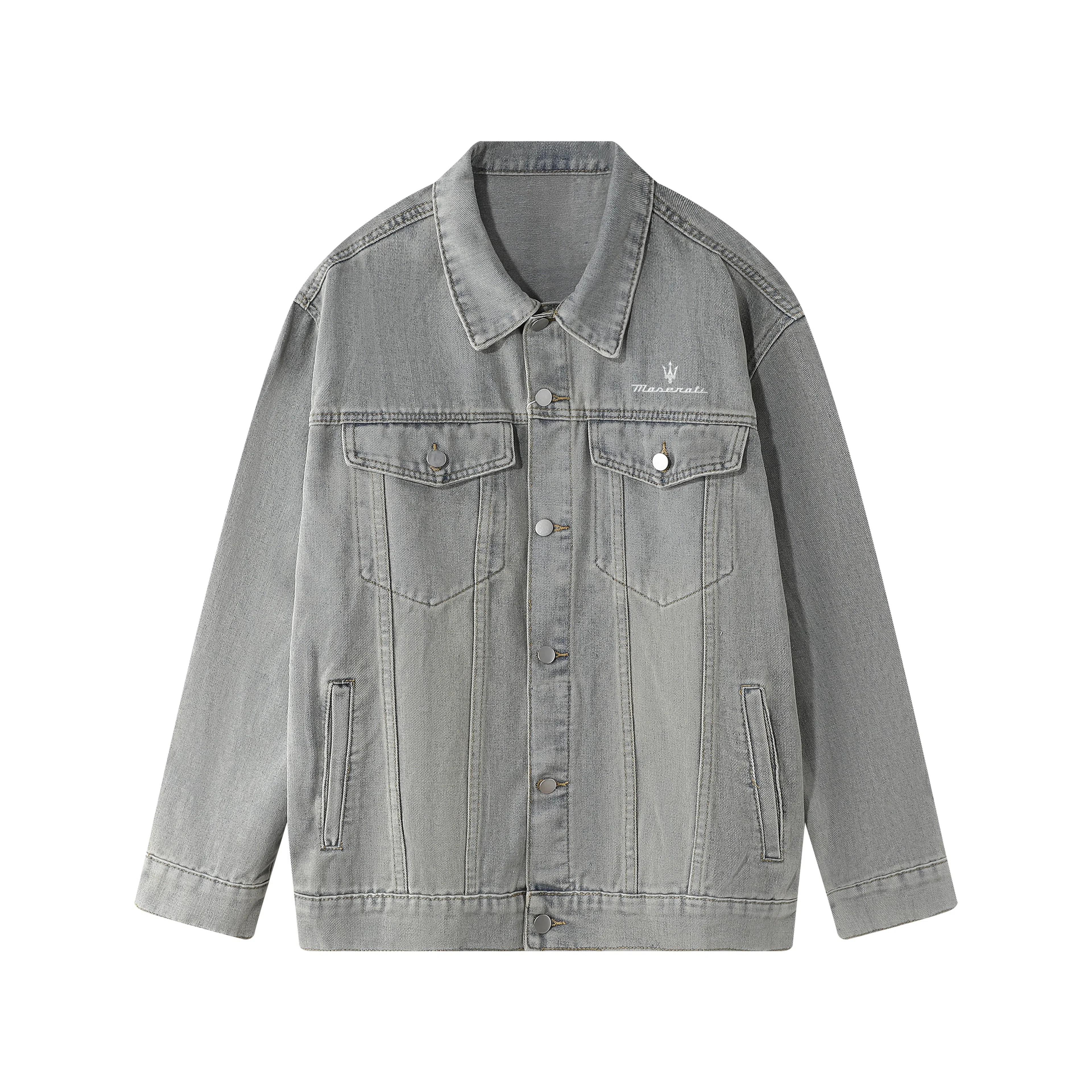 Maserati Vintage Washed Denim Jacket