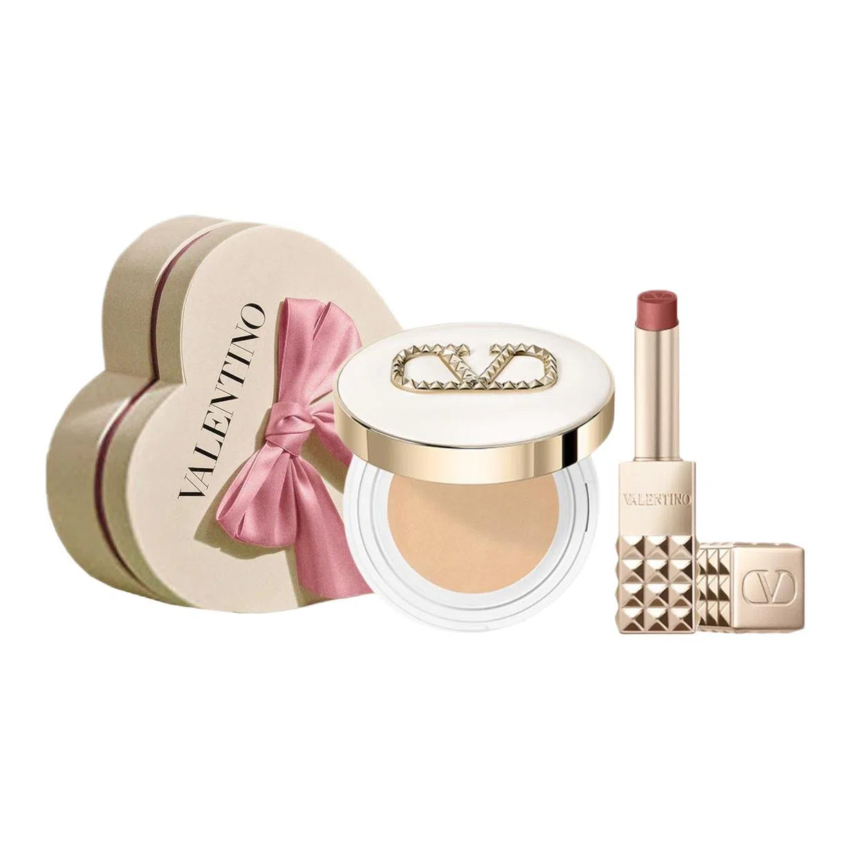 Valentino LN2 Cushion + Studded Lipstick 134R Set