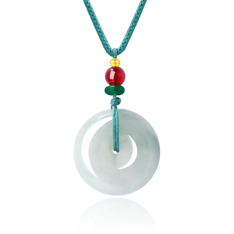 爱骊 平安扣 古色古香新中式浪漫百搭喜乐圆满复古时尚#好运天然 琉璃 吊坠 男女同款情侣款