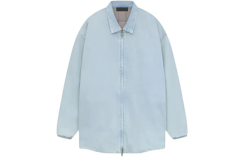 Fear of God Essentials SS24 Hoodiegarden Light Wash Denim