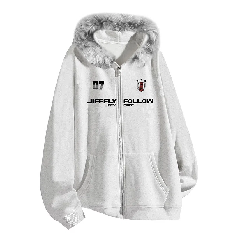 Jifffly Basic Logo Zip Hoodie
