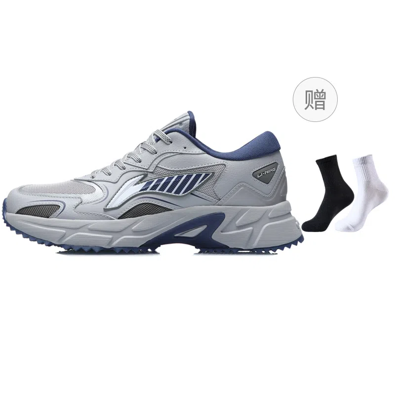 LiNing Running Shoes Grey Blue