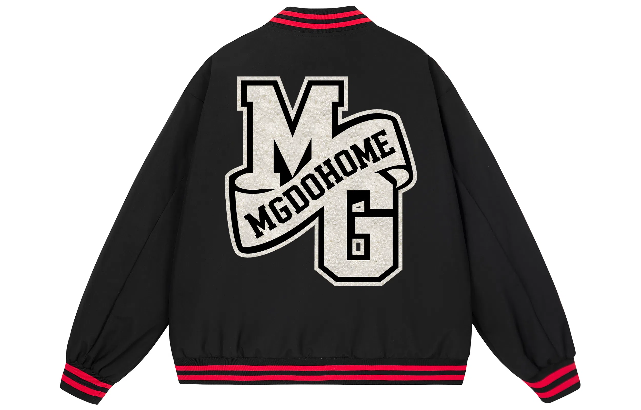 MGDOHOME Vintage Logo Baseball Jacket