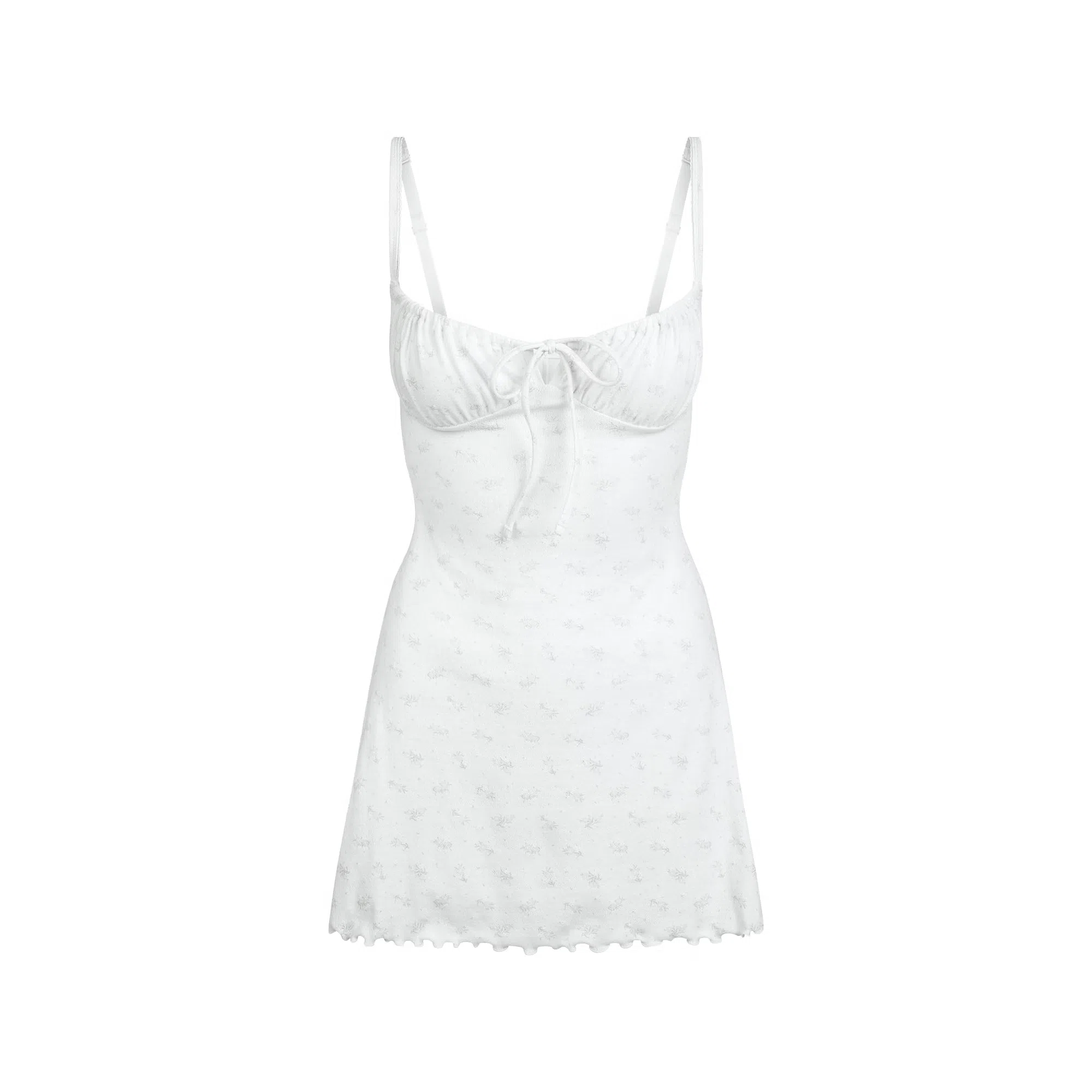 SKIMS FW25 LOGO POINTELLE MINI DRESS