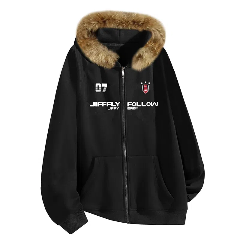 Jifffly Basic Logo Zip Hoodie