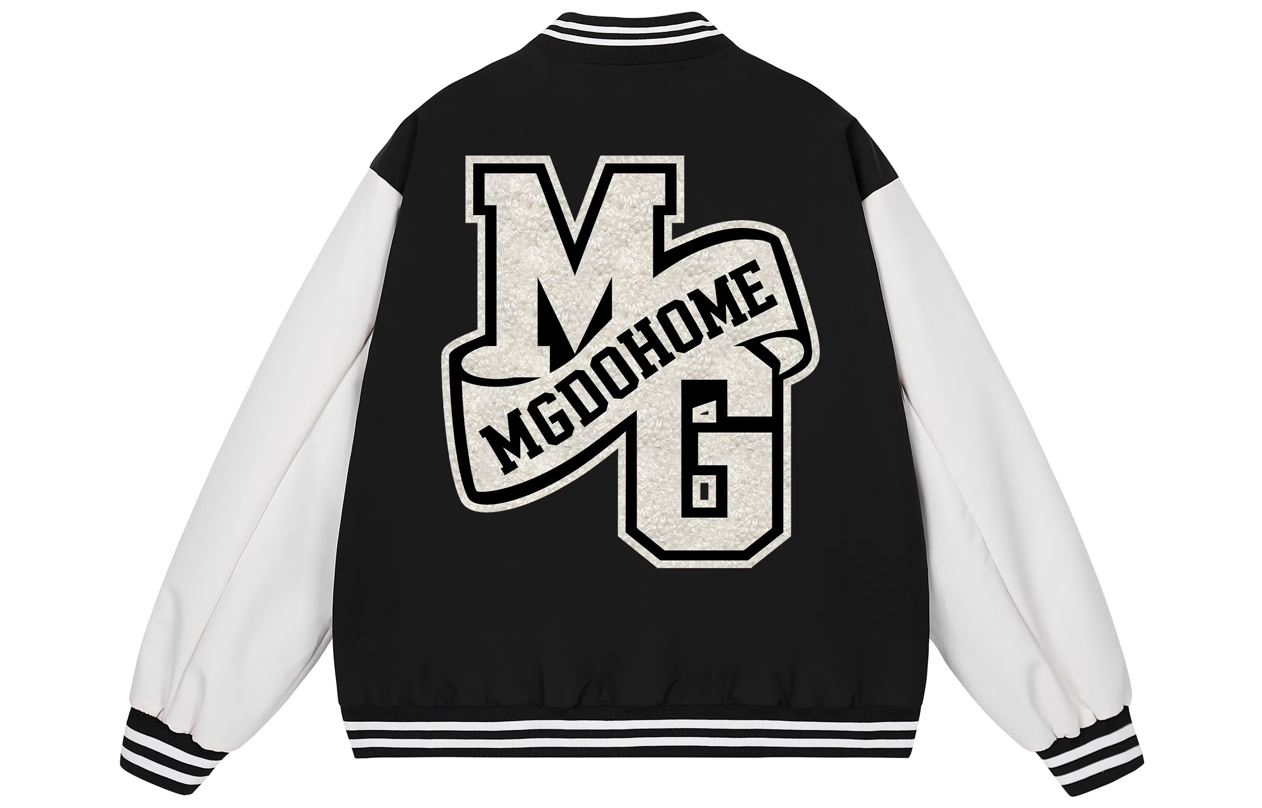 MGDOHOME Vintage Logo Baseball Jacket
