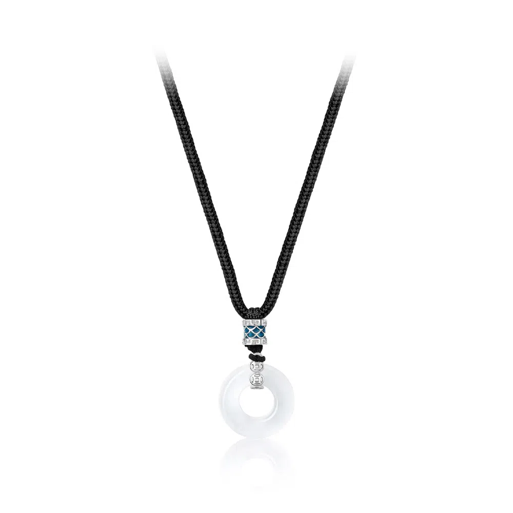 爱骊 龙鳞平安扣 编织绳新中式国潮大气简约 平安顺遂福气满满 小众高级转运日常百搭#好运 琉璃 吊坠 男女同款情侣款