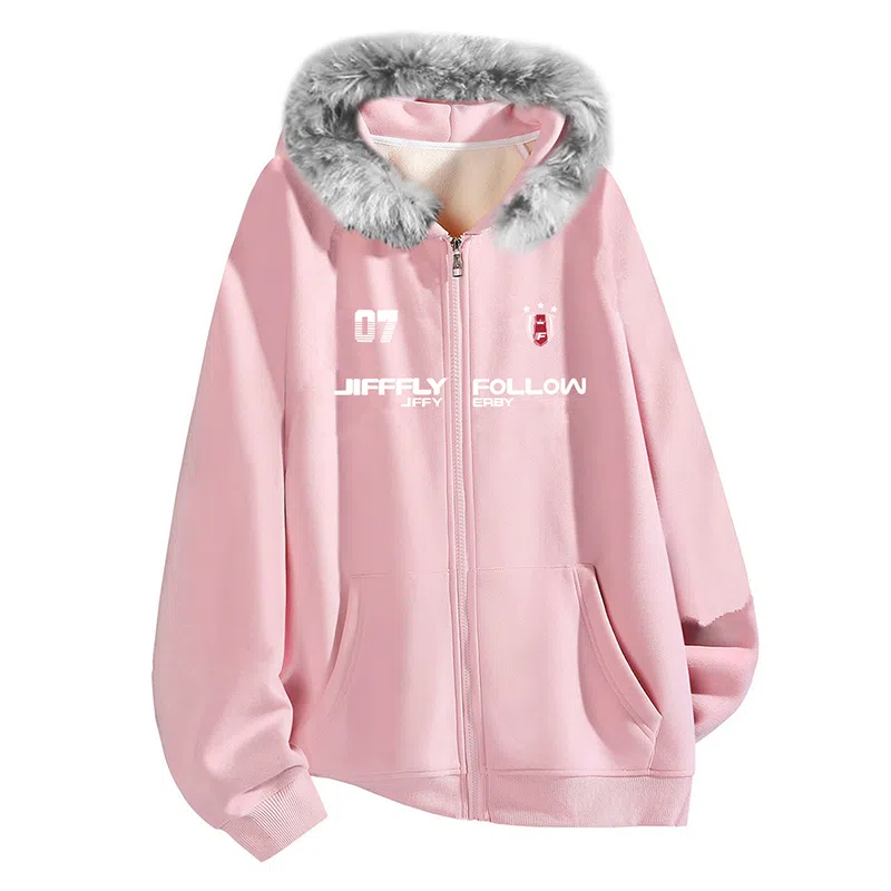 Jifffly Basic Logo Zip Hoodie