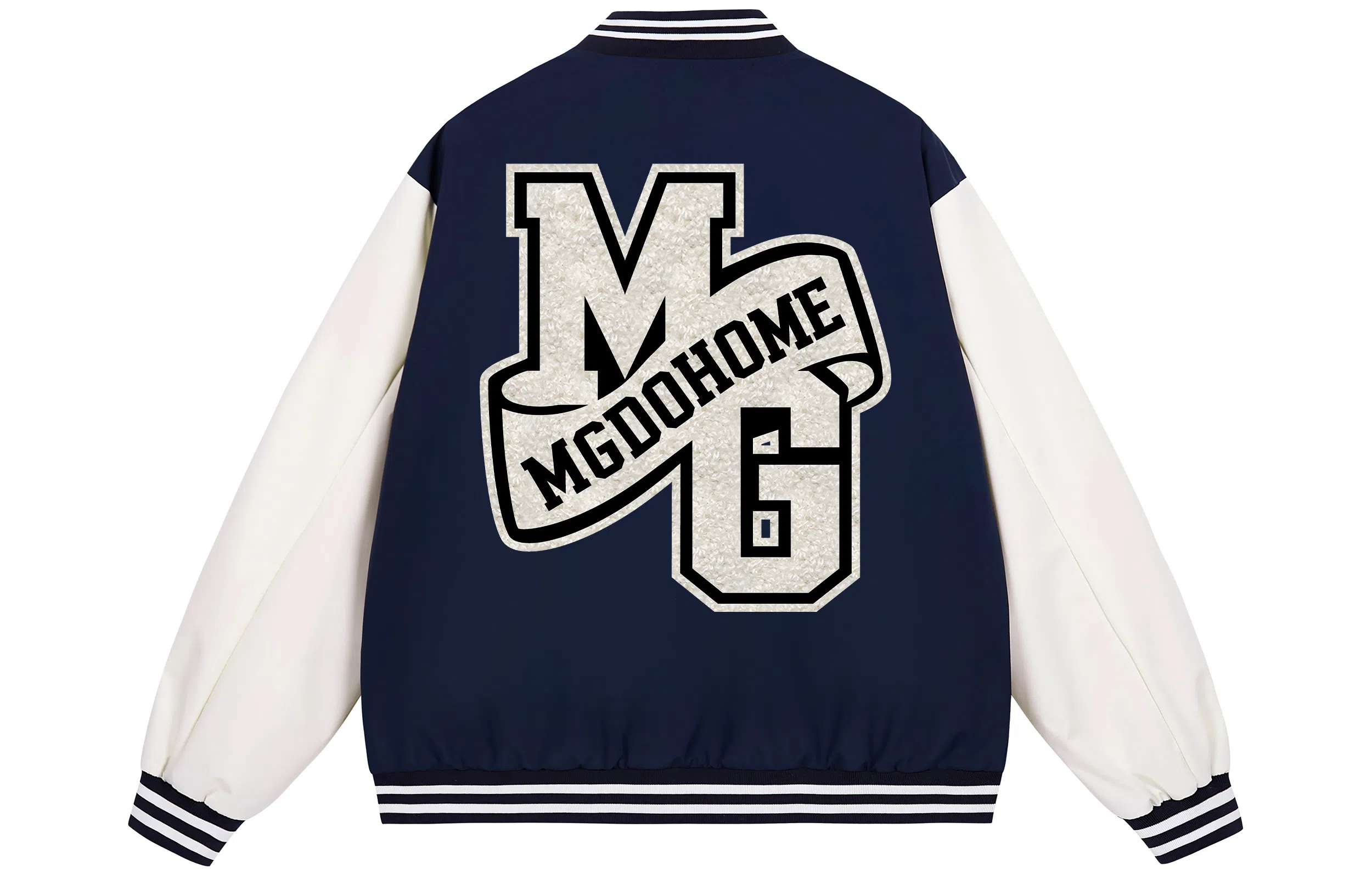 MGDOHOME Vintage Logo Baseball Jacket