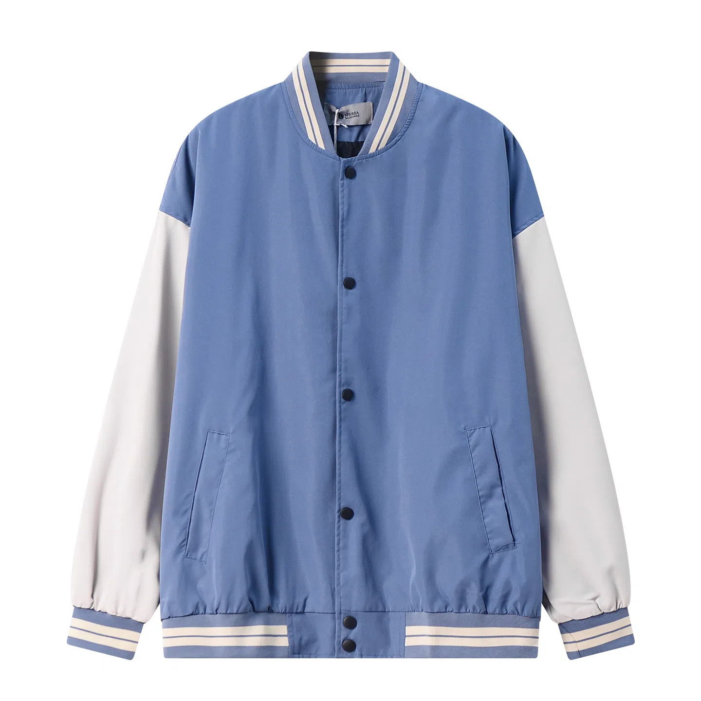 乱步 美式拼色港风运动宽松学生韩版夹克外套 男女同款