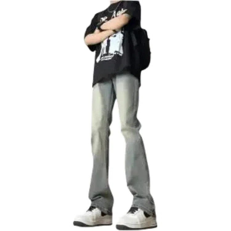 MRDONG Vintage Stretch Denim Pants