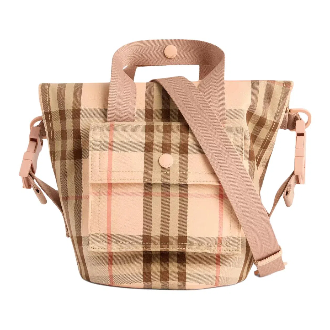 Burberry Check Print Tote Bag