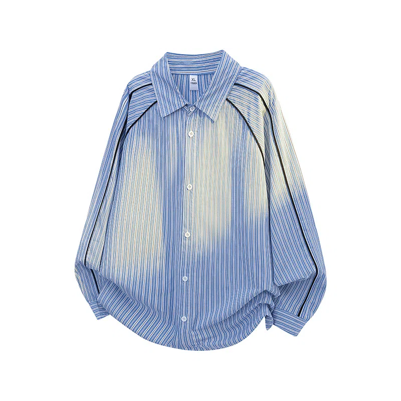 D&W Vintage Striped Shirt Jacket