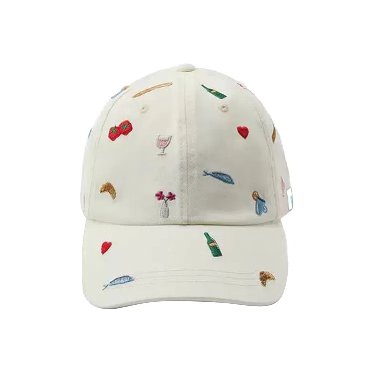 心水好物 可爱刺绣棒球帽夏季薄款透气百搭显脸小大头围遮阳防晒 棉  鸭舌帽 男女同款情侣款