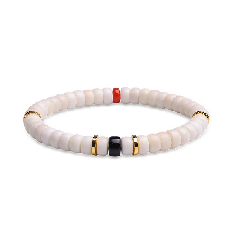 木盛缘 【心心相依】#好运上上签药片珠新中式长长久久 椰蒂 菩提闺蜜手链手串 男女同款情侣款