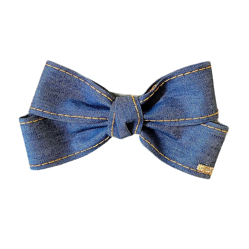 零界 韩系蝴蝶结飘带#好运 聚酯纤维 发夹 男女同款情侣款