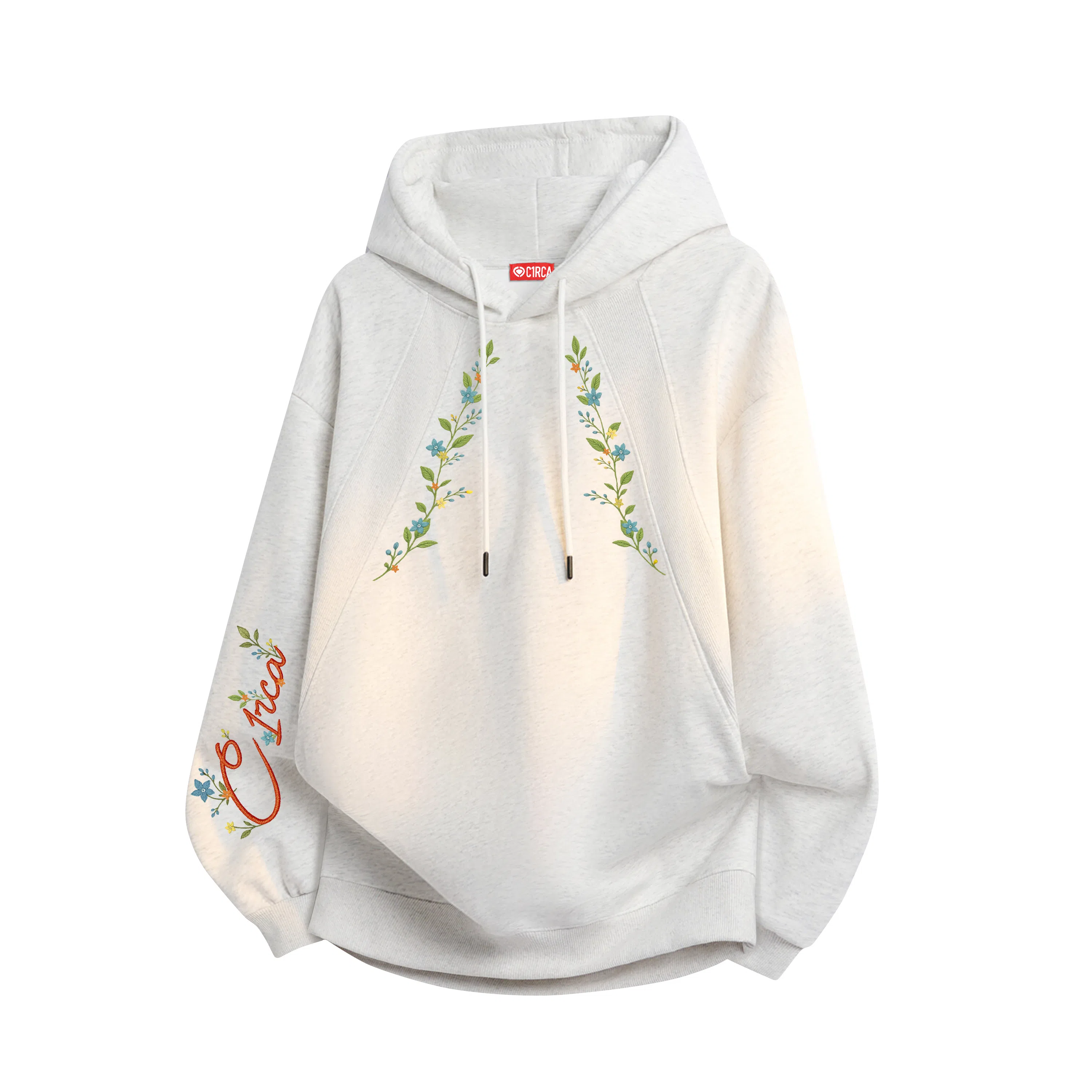 C1RCA Boxy Floral Embroidered Sweatshirt