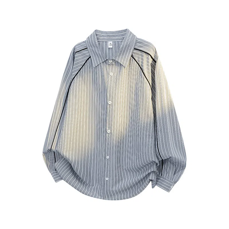 D&W Vintage Striped Shirt Jacket