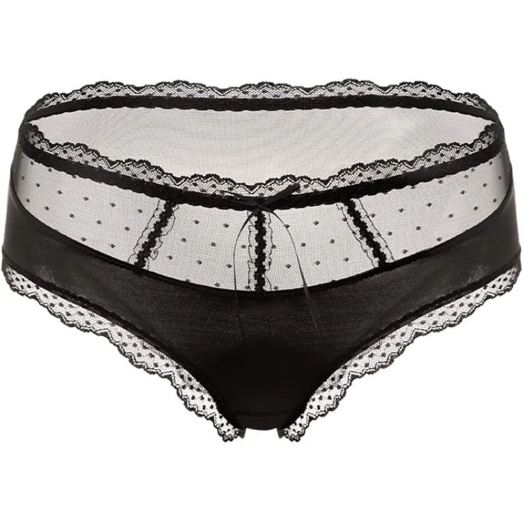 小甜崽 蕾丝缎面低腰性感三角内裤 女款