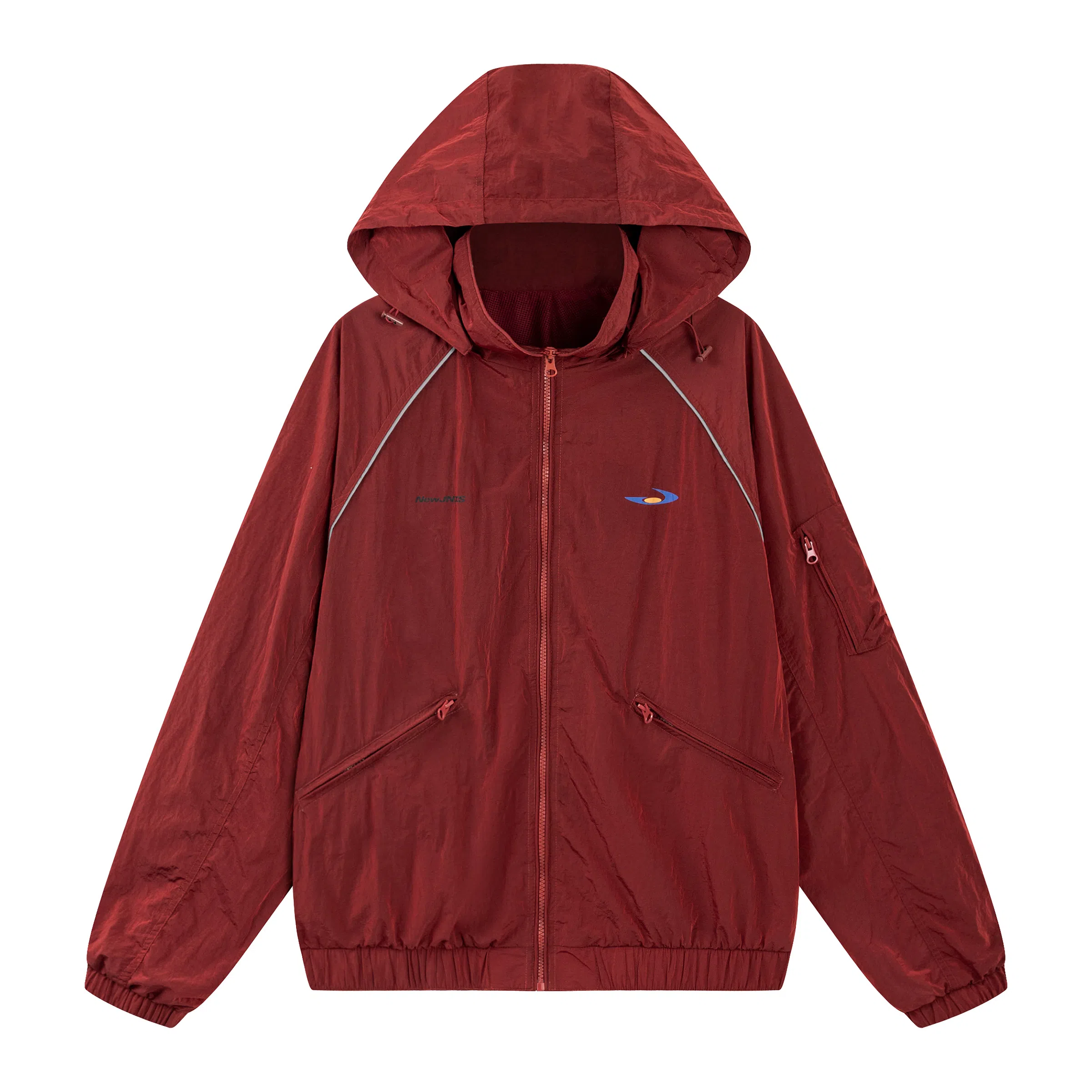 Mr. Jiangnan Line Stitch Detachable Hood Jacket