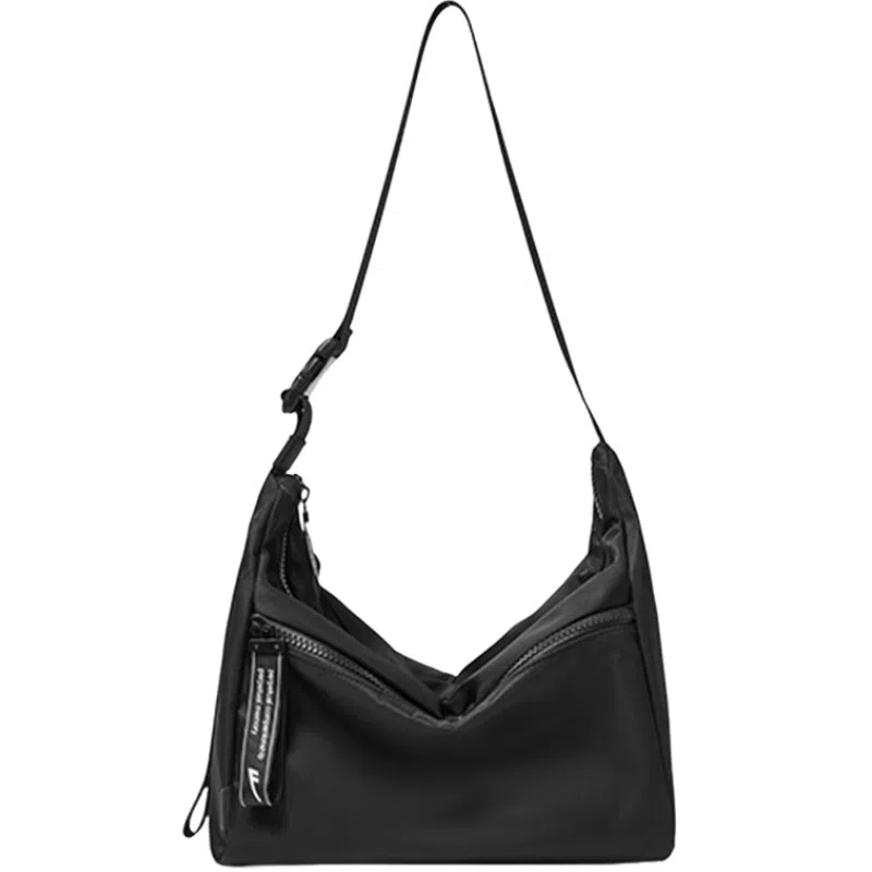 Warrior Nylon Shoulder Bag Black