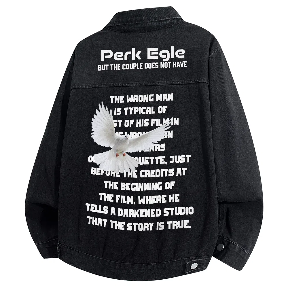 PERK EGLE Anti-War Series Denim Jacket