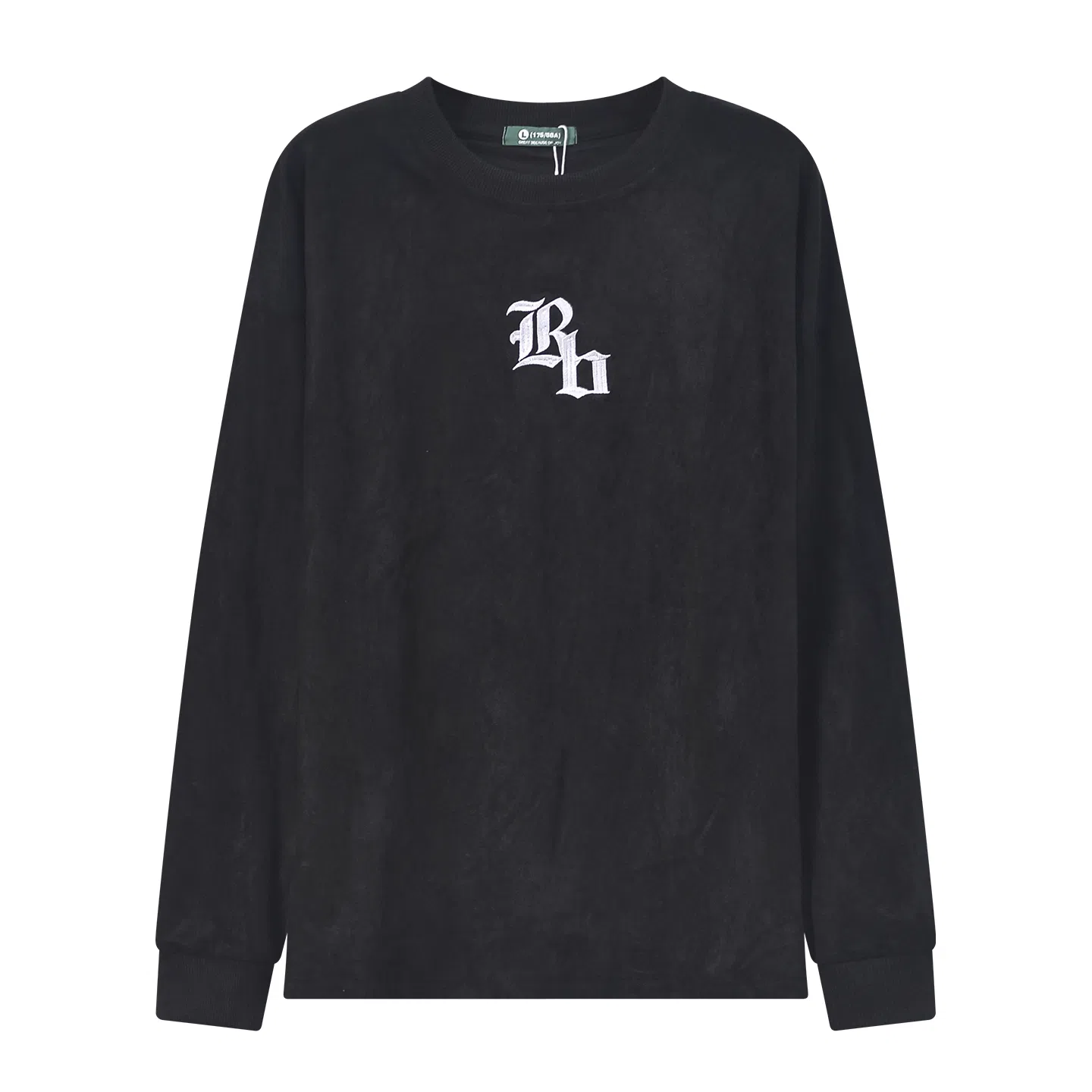 乱步 字母刺绣美式圆领卫衣 男女同款