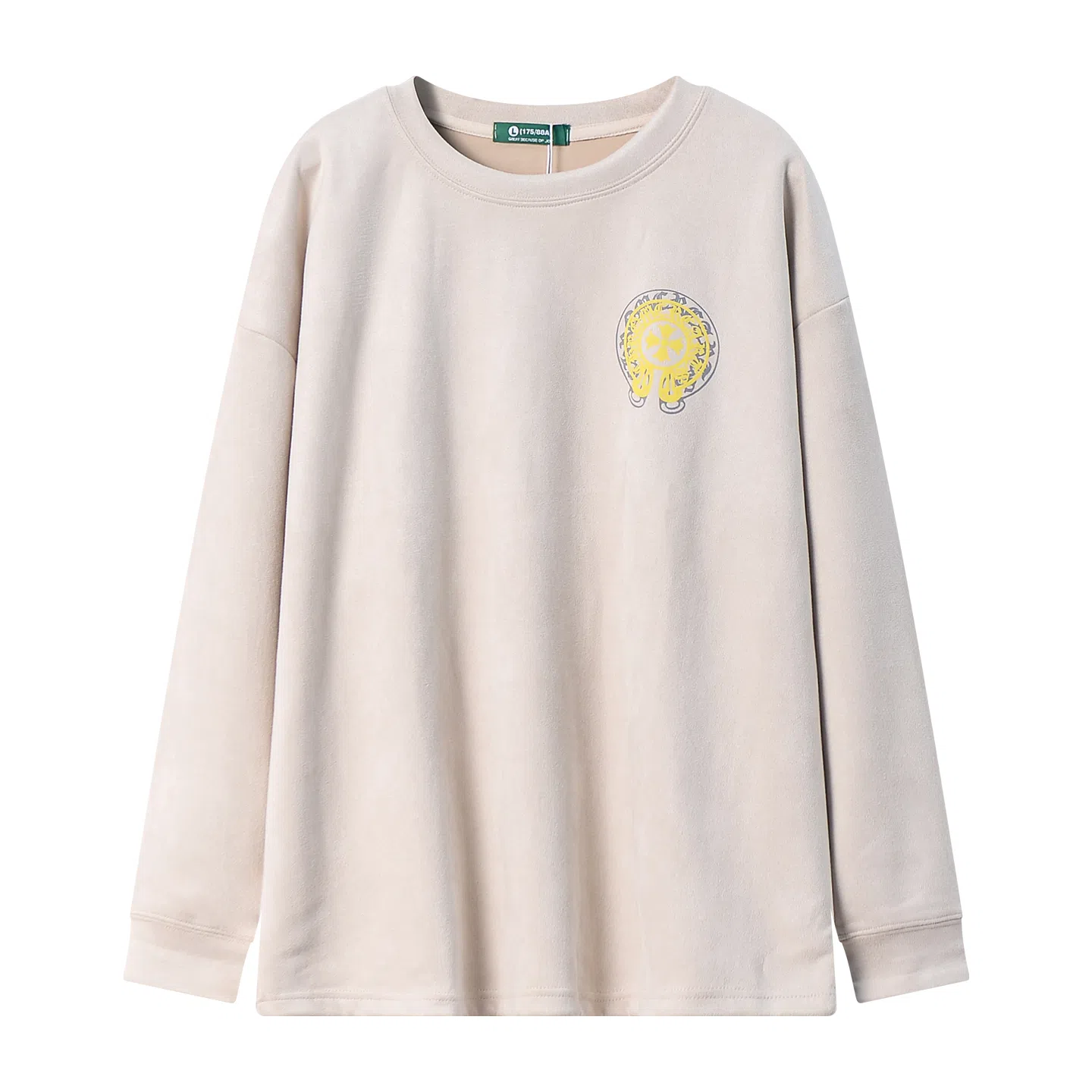 乱步 字母刺绣美式圆领卫衣 男女同款