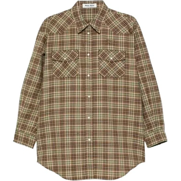 Miu Miu FW25 Plaid Shirt