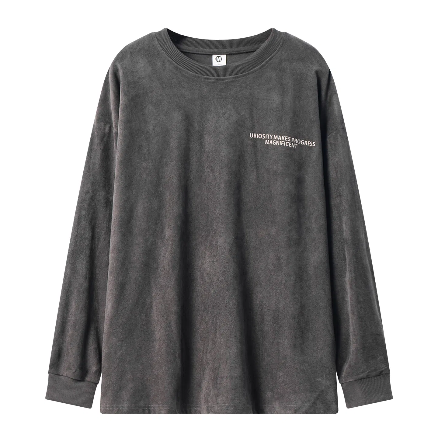 乱步 字母刺绣美式圆领卫衣 男女同款