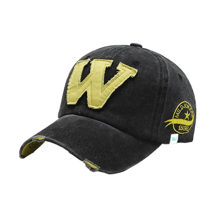 心水好物 美式复古棒球帽子水洗做旧牛仔布料防晒遮阳帽 棉  鸭舌帽 男女同款情侣款