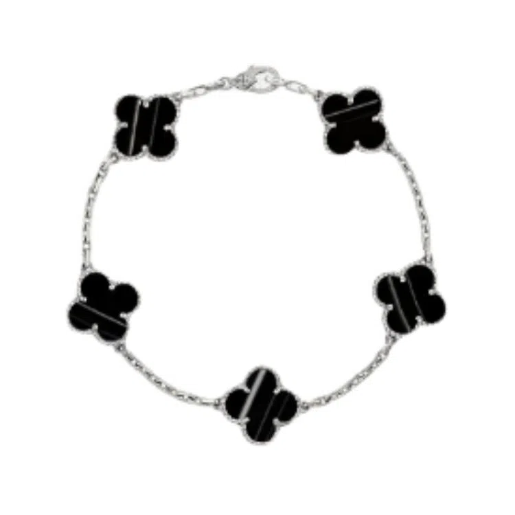 Van Cleef & Arpels Alhambra Bracelet Black Onyx 18K Gold