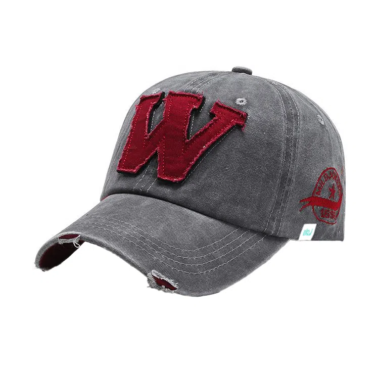 心水好物 美式复古棒球帽子水洗做旧牛仔布料防晒遮阳帽 棉  鸭舌帽 男女同款情侣款