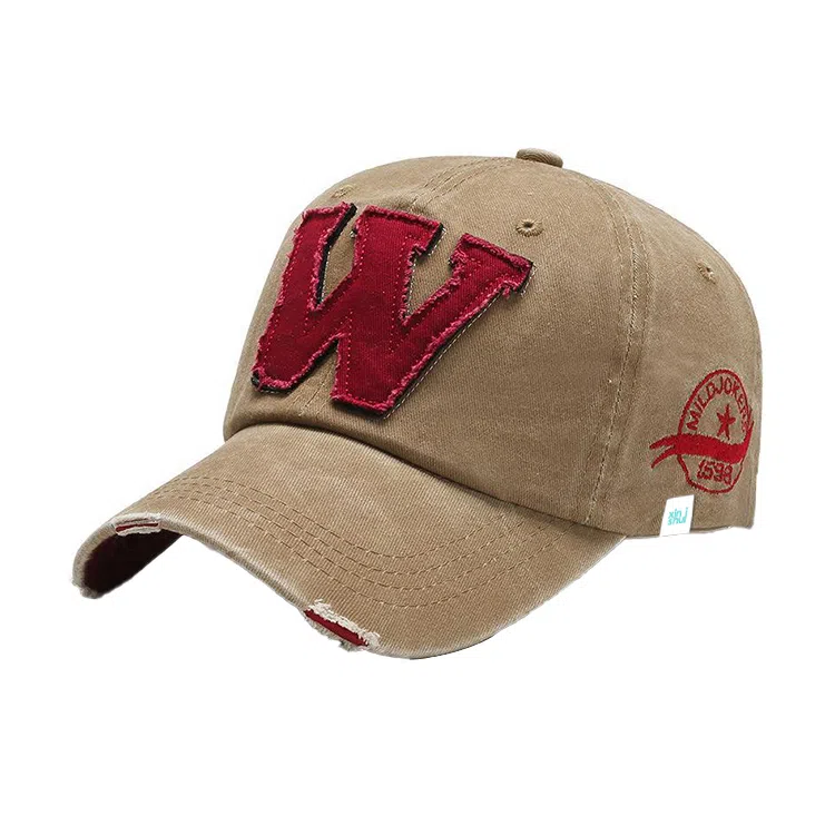 心水好物 美式复古棒球帽子水洗做旧牛仔布料防晒遮阳帽 棉  鸭舌帽 男女同款情侣款