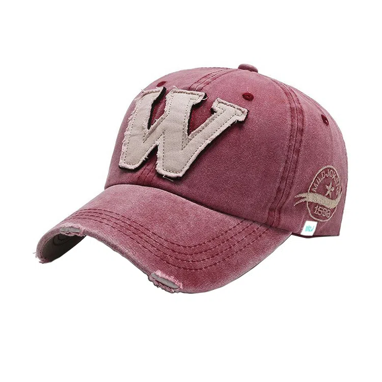 心水好物 美式复古棒球帽子水洗做旧牛仔布料防晒遮阳帽 棉  鸭舌帽 男女同款情侣款