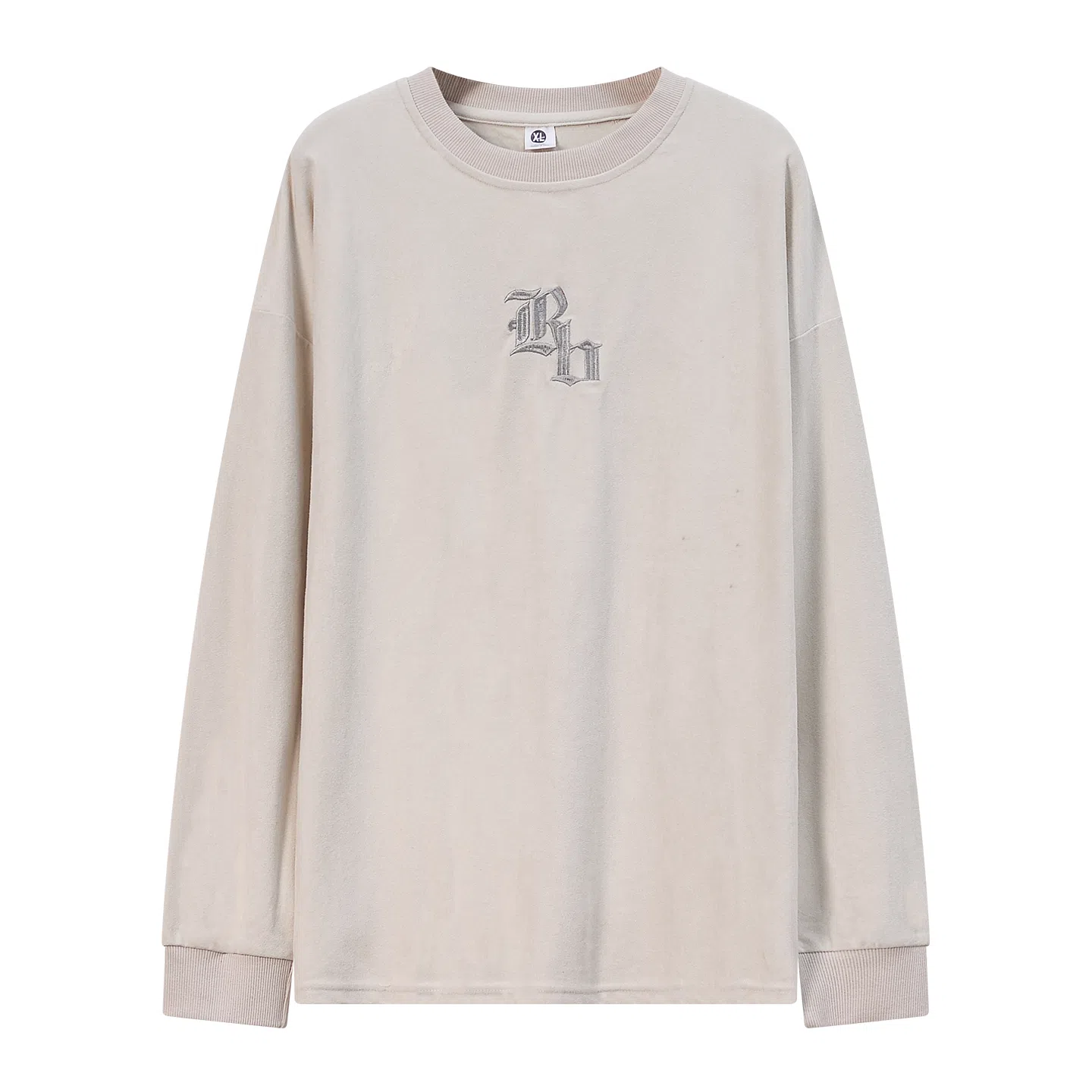 乱步 字母刺绣美式圆领卫衣 男女同款