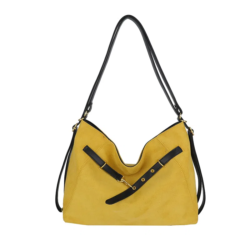 度森袋鼠 时尚复古高级感大容量托特包上班通勤 鹿皮绒 单肩包 常规 女款 多色