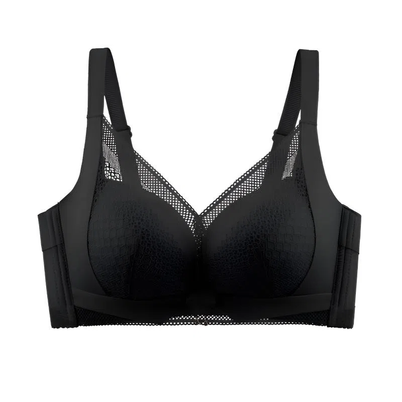 莫代尔 性感蕾丝聚拢内衣柔软亲肤舒适透气背心收副乳防下垂美背轻薄轻盈文胸 女款