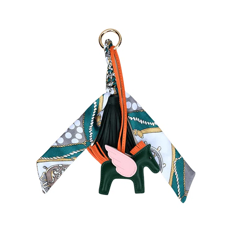 玄唐 高级小飞马流苏穗子小马包包挂饰车钥匙扣 皮革 挂件 男女同款情侣款
