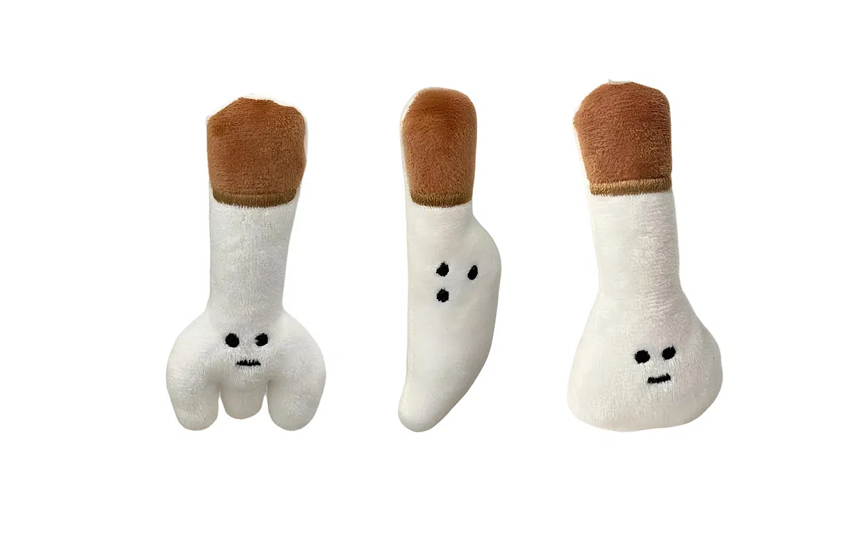 J&KINGLAY Plush Fork Keychain