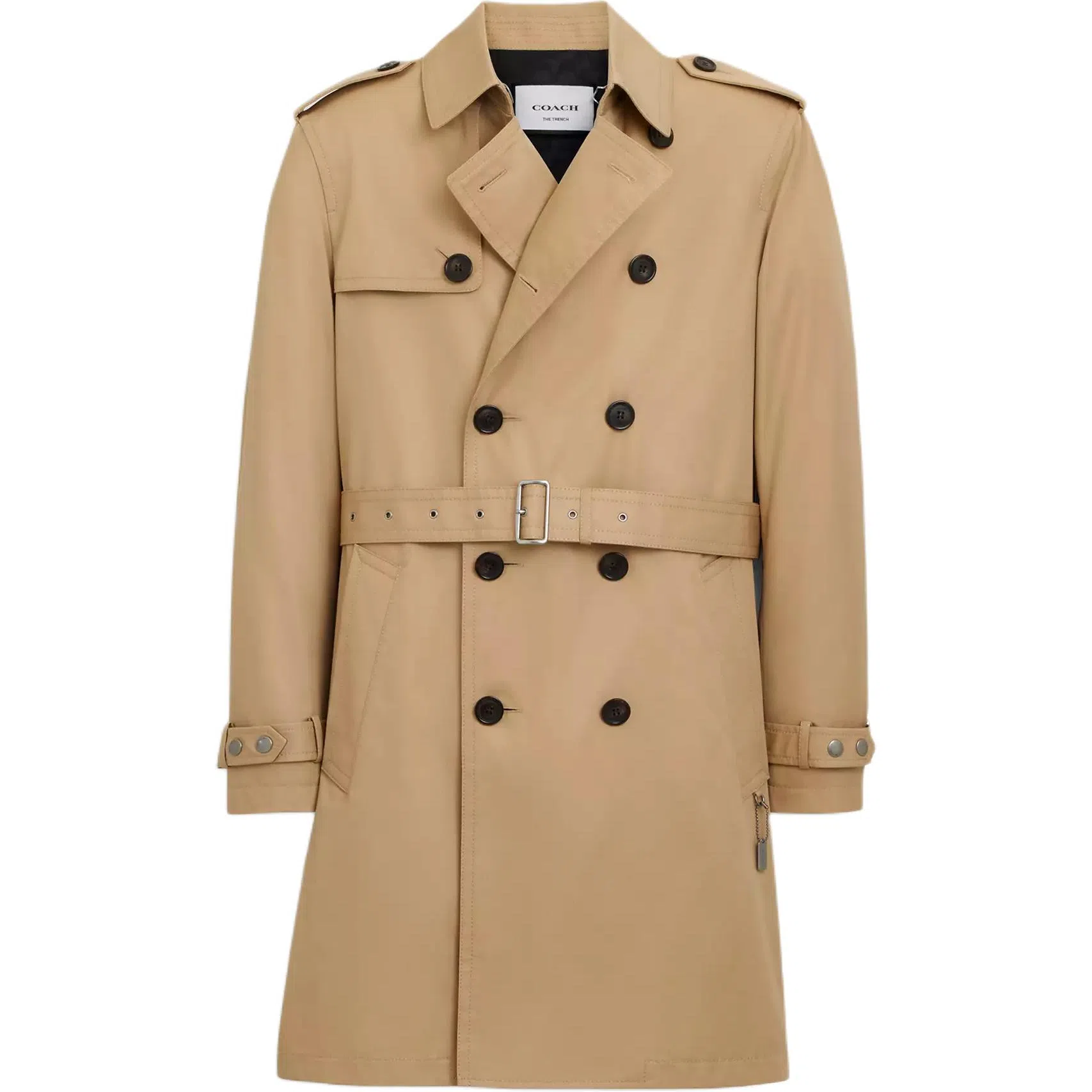 COACH Double-Breasted Trench Coat