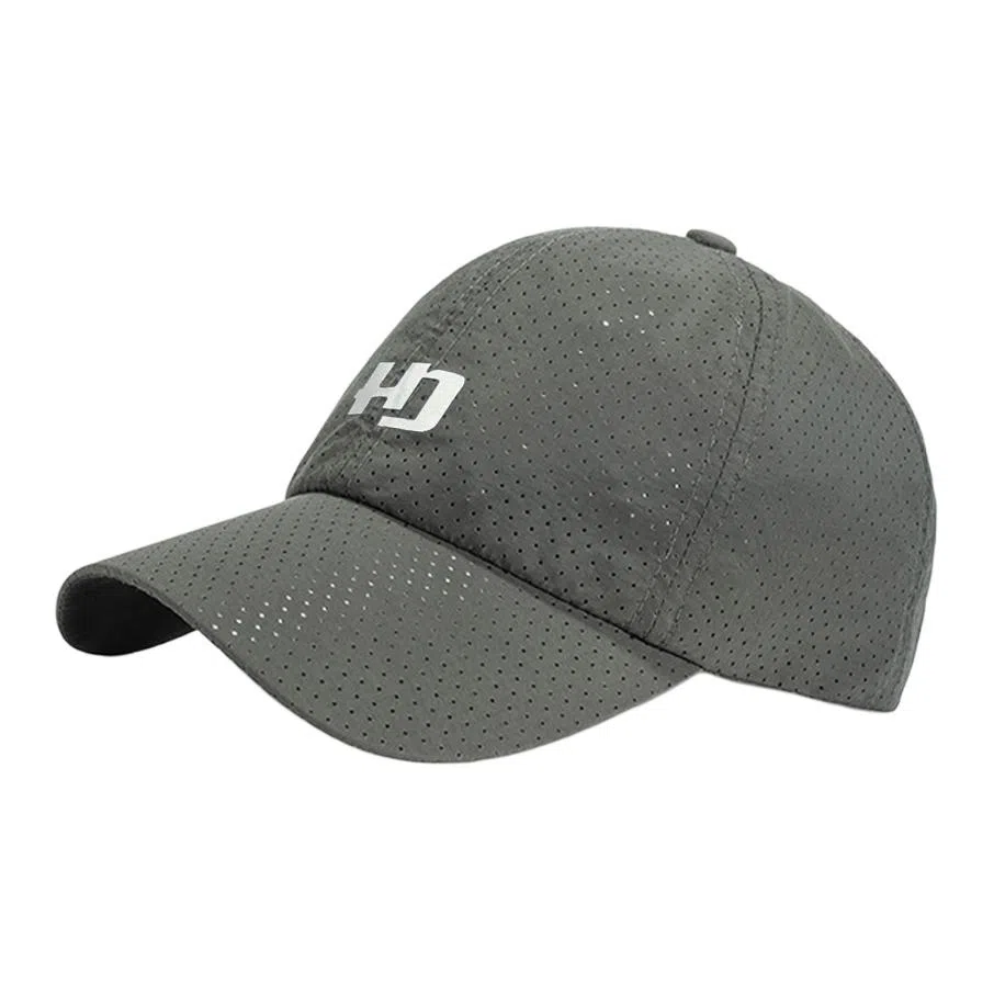 红豆 夏季休闲网孔透气速干弯檐百搭 聚酯纤维 鸭舌帽 男女同款情侣款