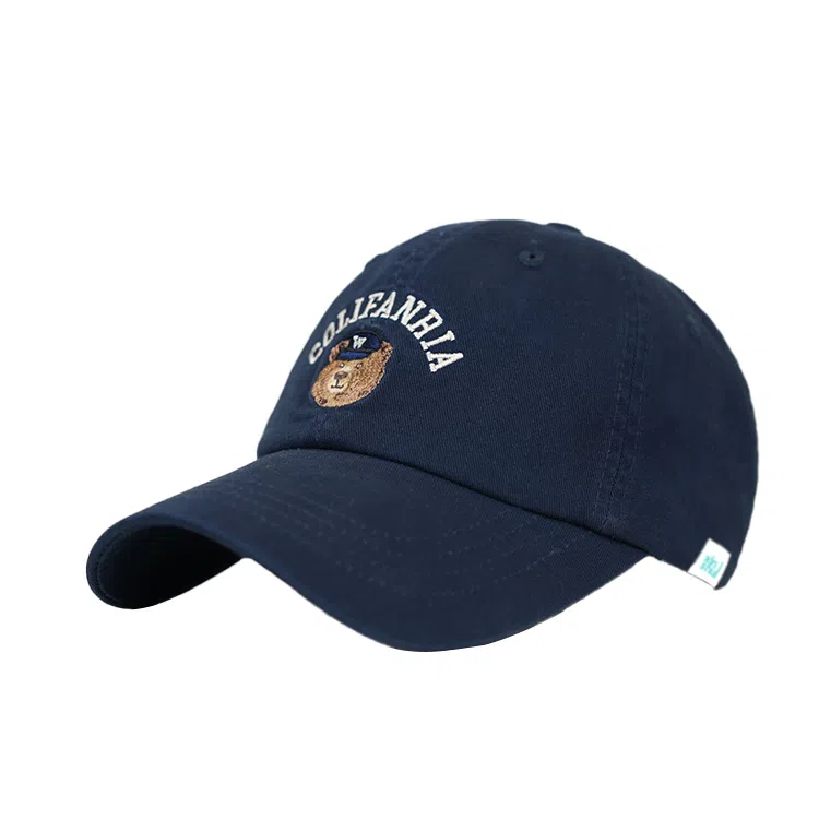 心水好物 美式刺绣小熊棒球帽显脸小百搭户外防晒遮阳帽 棉  鸭舌帽 男女同款情侣款