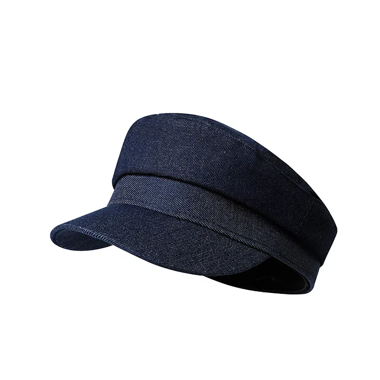 心水好物 时尚百搭平顶纯色海军帽水洗牛仔高级感 棉  贝雷帽 男女同款情侣款