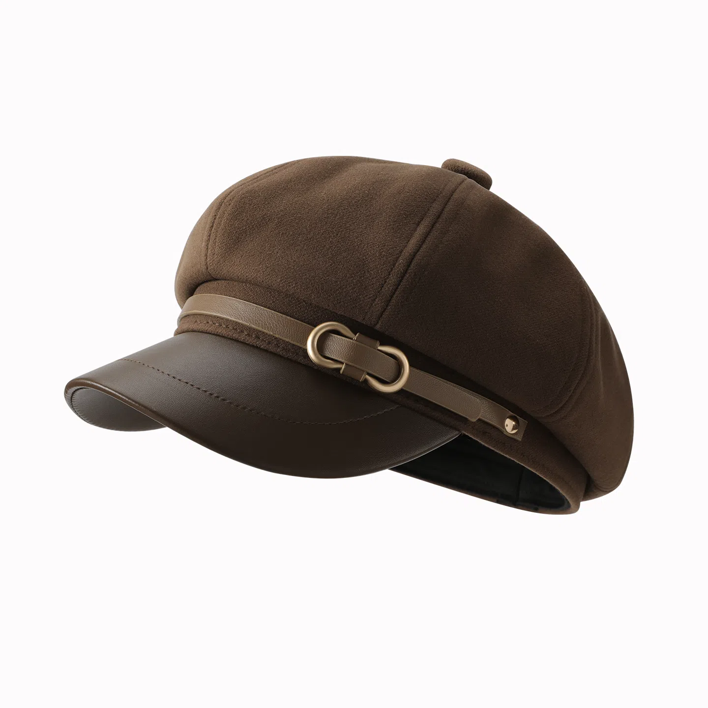 【秋冬必备】 稻草人 英伦风显脸小八角帽 复古百搭时尚 韩版文艺学院风 涤纶+粘胶纤维 贝雷帽 女款