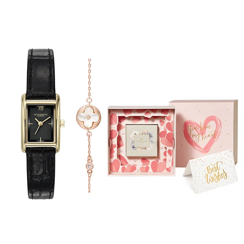 OLIVIA BURTON Mini Grosvenor Quartz Red Dial