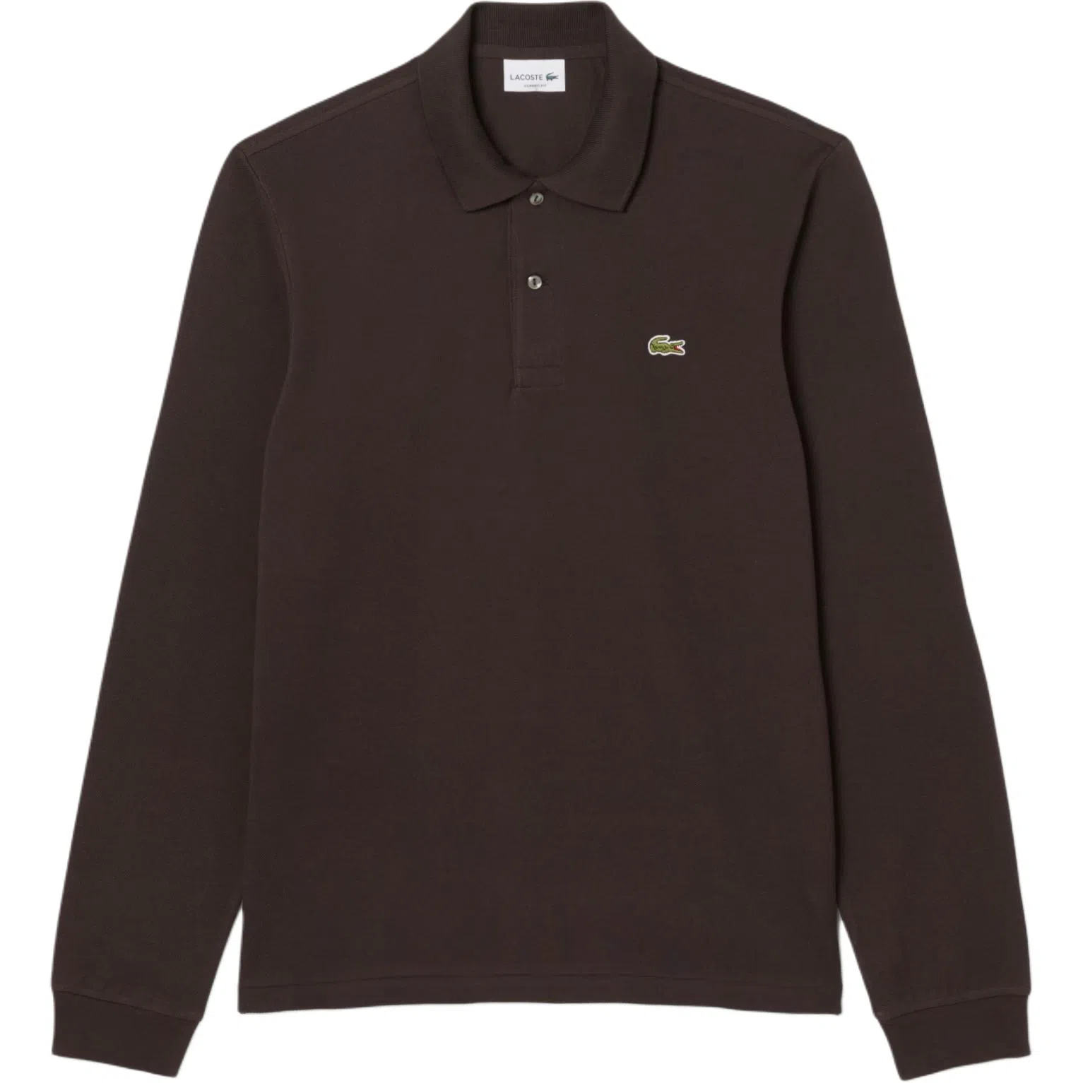 Lacoste Logo Patch Long Sleeve Polo